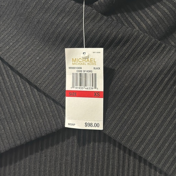 Michael Kors Ribbed Off Shoulder Midi Dress - Picture 7 of 13